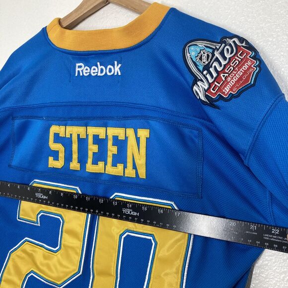 St Louis Blues Jersey Mens 50 NHL Alexander Steen 20 2017 Winter Classic Reebok - Picture 7 of 16